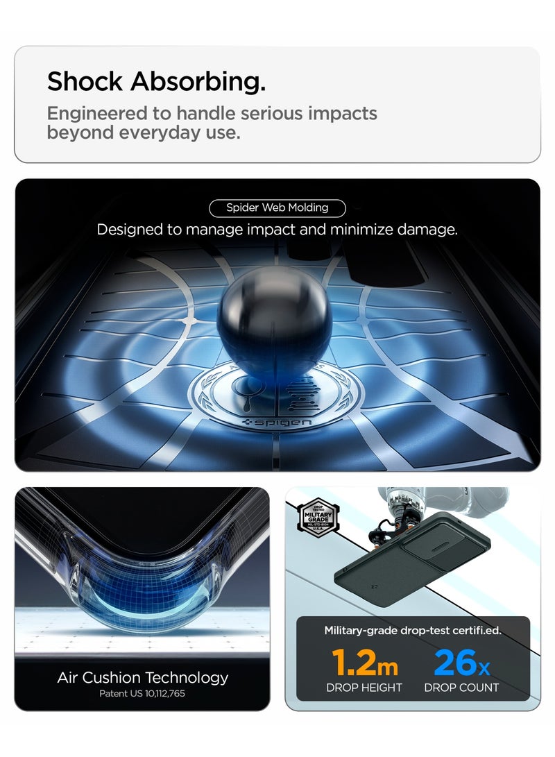 Spigen غطاء حماية Optik Armor لجهاز سامسونج جالاكسي S26 ULTRA مع واقي عدسة الكاميرا - أخضر عميق - Image 5