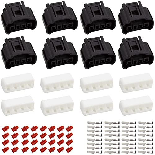 Saihisday Set of 8 Ignition Coil 4 Pin Plug Connector Replacement for Toyota Lexus Camry Yaris 2000-2010# 90980-11885,7283-7449 - Image 1