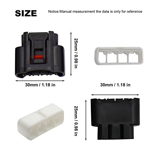 Saihisday Set of 8 Ignition Coil 4 Pin Plug Connector Replacement for Toyota Lexus Camry Yaris 2000-2010# 90980-11885,7283-7449 - Image 2