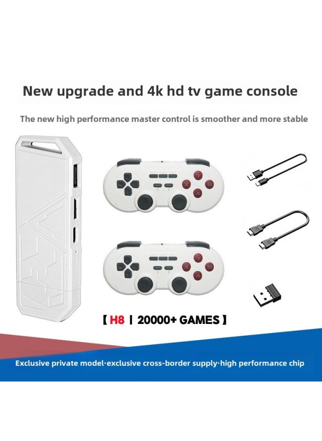 Generic 2024 H8 Home TV Game Machine HD 2.4G Wireless Handle 4K HD TV Game Stick-Model:Gray  - Image 2