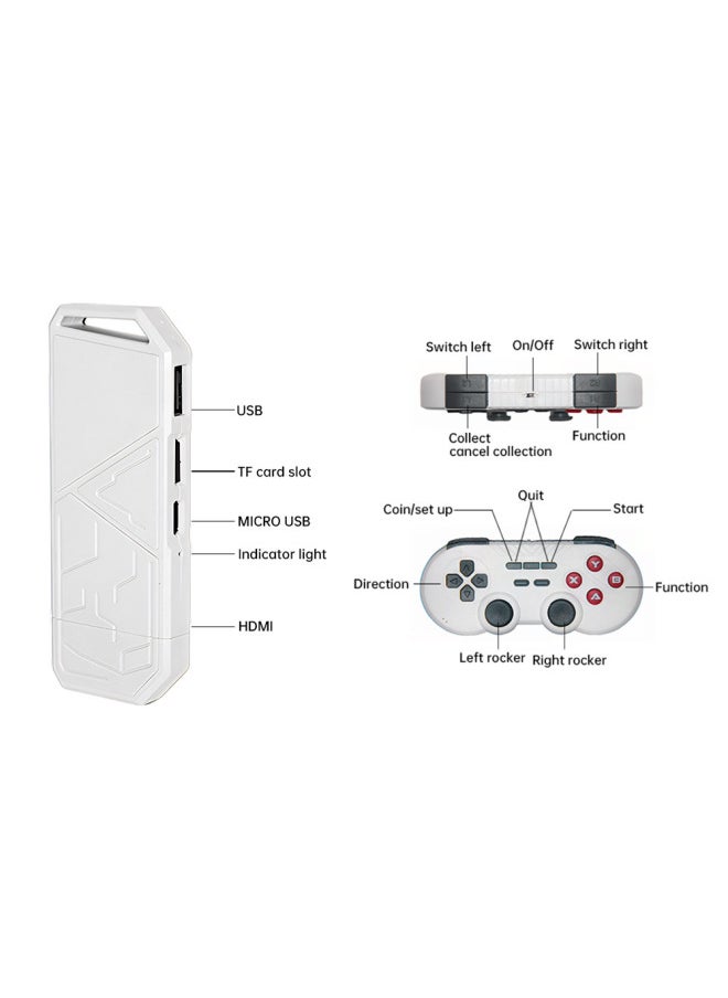 Generic 2024 H8 Home TV Game Machine HD 2.4G Wireless Handle 4K HD TV Game Stick-Model:Gray  - Image 4