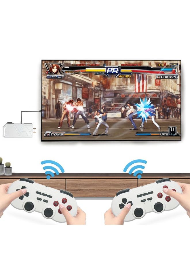 Generic 2024 H8 Home TV Game Machine HD 2.4G Wireless Handle 4K HD TV Game Stick-Model:Gray  - Image 3