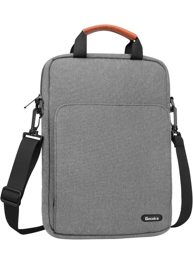 Gocokia 13 inch Laptop Shoulder Bag Carrying Pouch Sleeve Case with Large Front Pocket Vertical Laptop Sleeve Handbag for 13" MacBook - Image 1