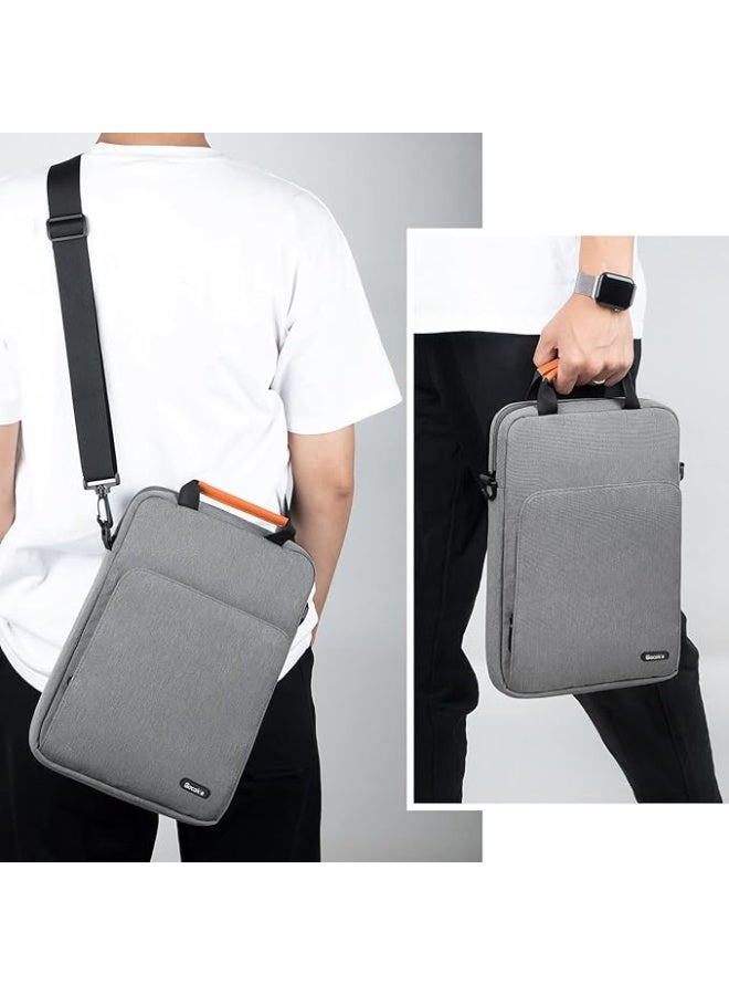 Gocokia 13 inch Laptop Shoulder Bag Carrying Pouch Sleeve Case with Large Front Pocket Vertical Laptop Sleeve Handbag for 13" MacBook - Image 3