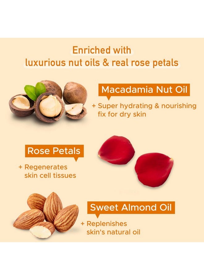 بيورسينس زيت الجسم المرطب العميق PureSense Macadamia لجميع أنواع البشرة بزيت اللوز الغني وبتلات الورد، يغذي البشرة ويريح الحواس، خالٍ من الكبريتات والبارابين، 100 مل  - Image 3
