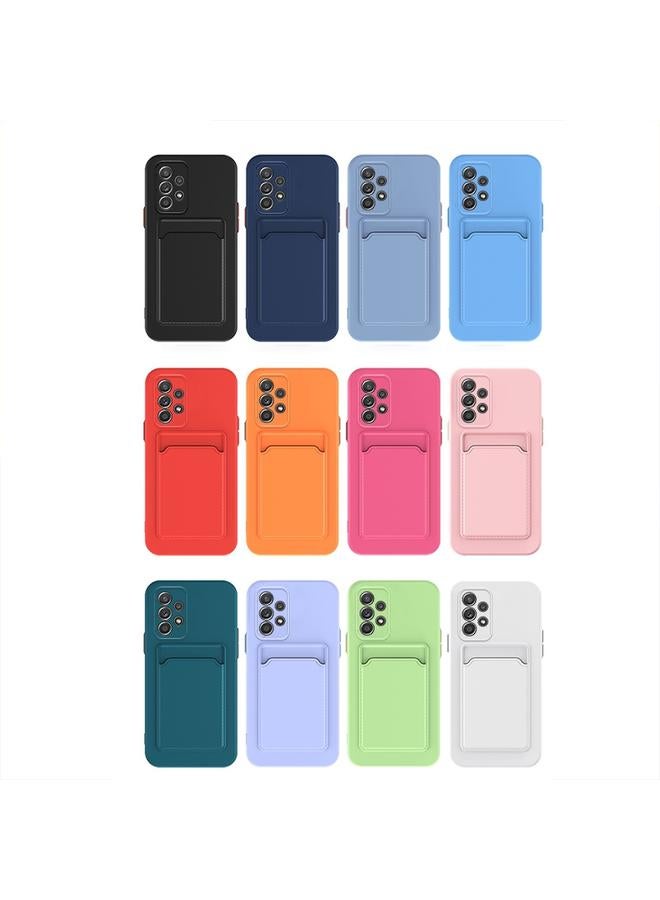 اس-توب جراب لهاتف Samsung Galaxy A33 5G، جراب هاتف TPU ملمس الجلد مع أزرار بلون متباين - Image 2