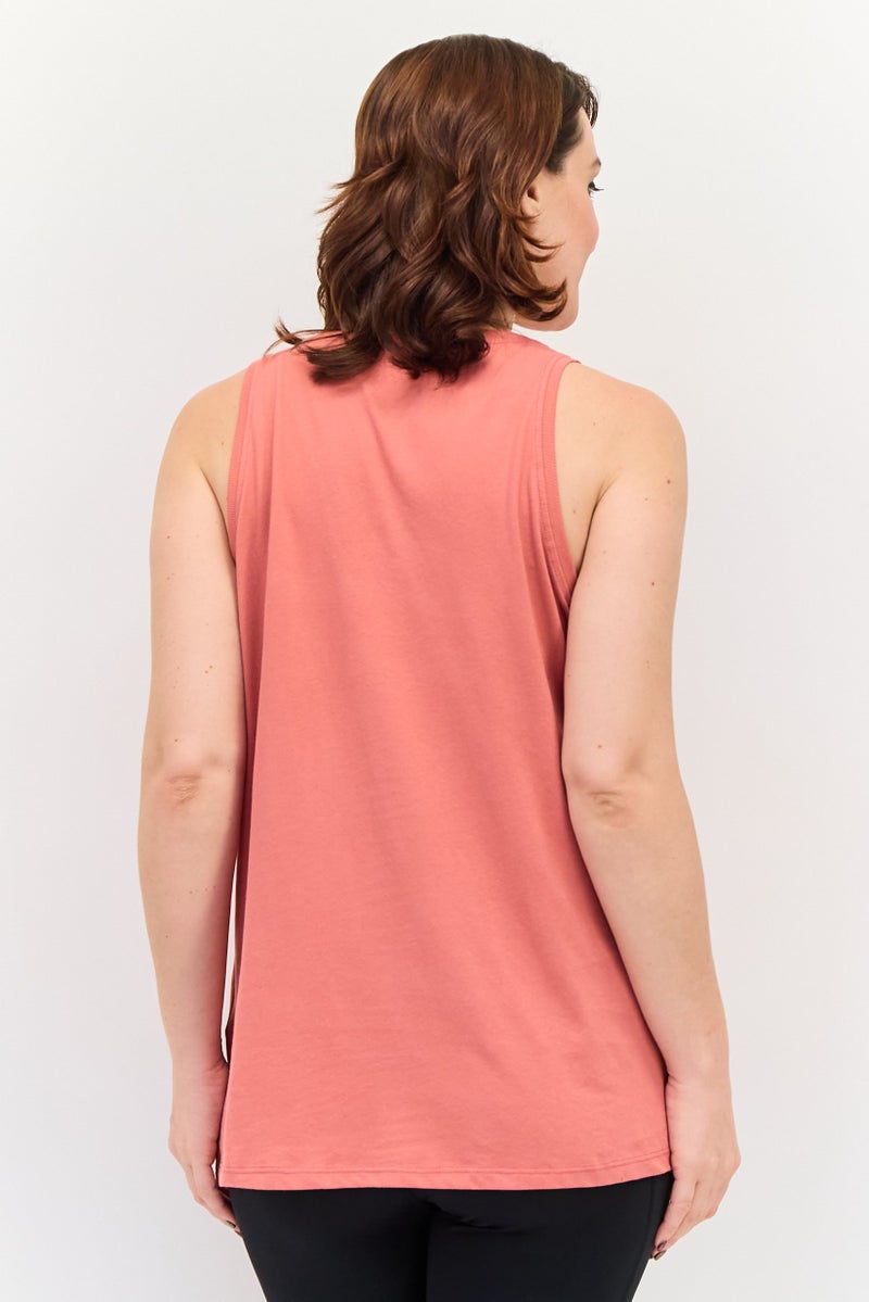 Nike Women Dri Fit Sleeveless Training Tank Top, Pale Red - Image 3