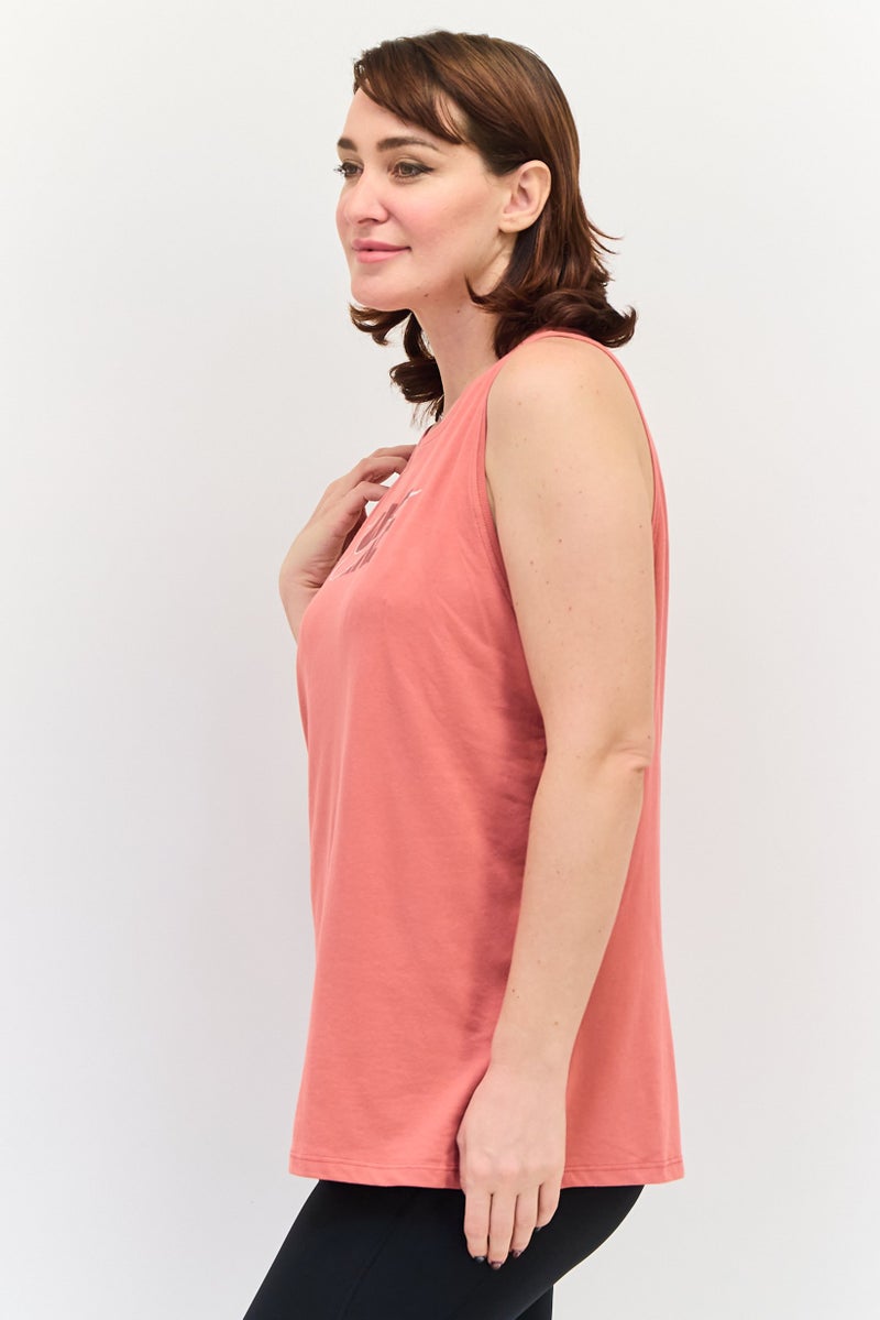 Nike Women Dri Fit Sleeveless Training Tank Top, Pale Red - Image 2