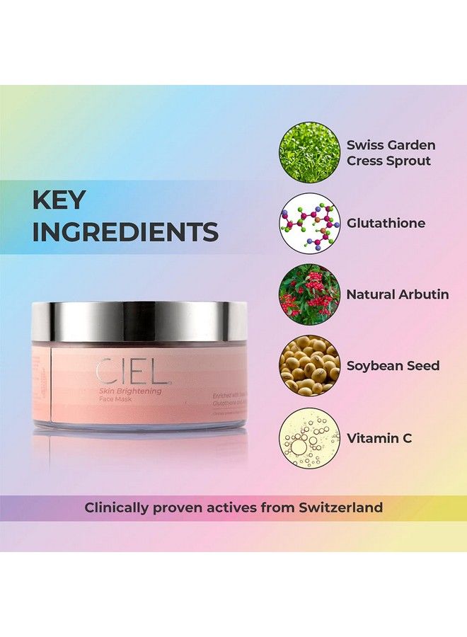 CIEL Skin Brightening Face Mask For Instant Glowing Skin Clear Uneventoned Sun Tan Removal Skin ;100 Gm ; 100% Vegan - Image 5