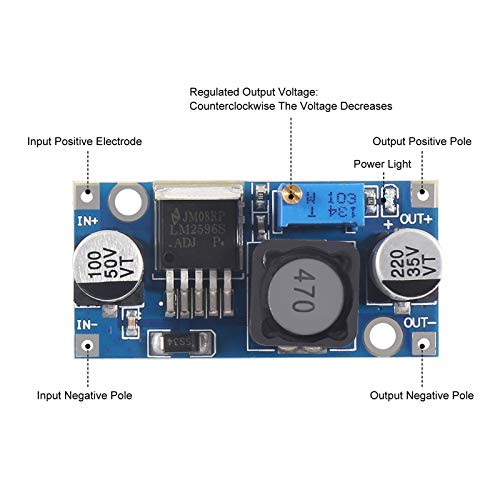 ATNSINC 4Pack LM2596 DC-DC Buck Converter, Adjustable Step Down Voltage Regulator 3-40V to 1.5-35V High Efficiency Power Supply Volt Reducer Transformer Module - Image 2