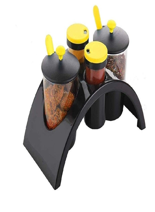 Everusely Plastic 2 Spice SKFnd 2 Pickle Container Set For Dining Table With Spoon - Image 1
