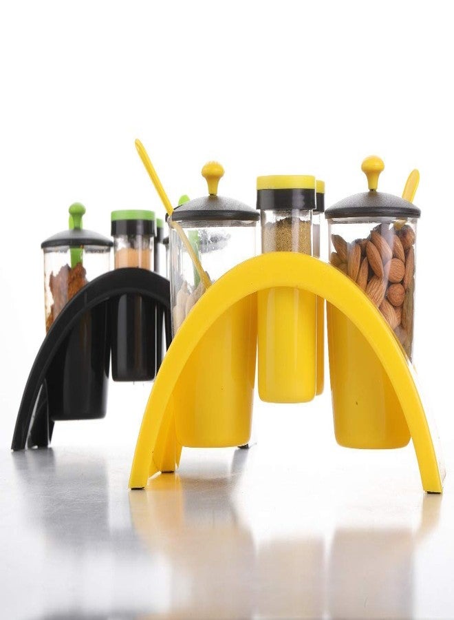 Everusely Plastic 2 Spice SKFnd 2 Pickle Container Set For Dining Table With Spoon - Image 4