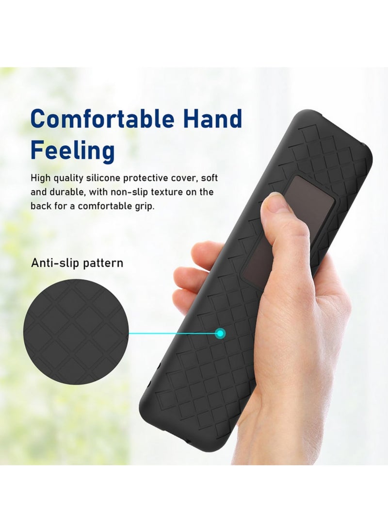 Beauenty Cover for BN59-01432J BN59-01432A BN59-01432 2023 Samsung Smart TV Solar Panel Remote Silicone Sleeve (Black)  - Image 3