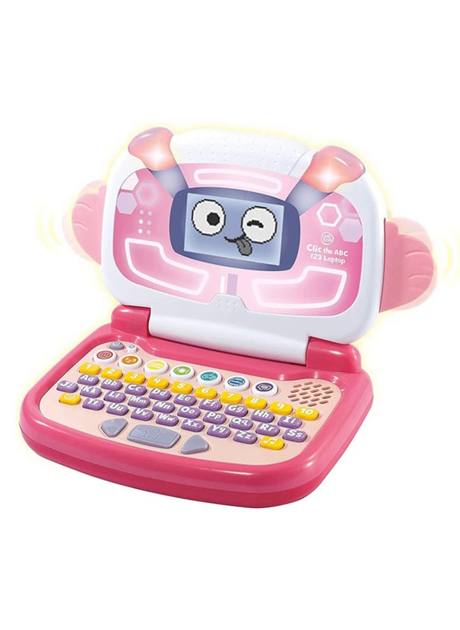 LeapFrog ABC 123 Laptop - Educational Toy for Kids 3 Years+, Learn Letters & Numbers, Interactive Pink Laptop with Activities & Games  - Image 1