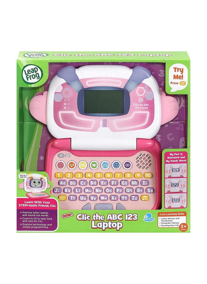 LeapFrog ABC 123 Laptop - Educational Toy for Kids 3 Years+, Learn Letters & Numbers, Interactive Pink Laptop with Activities & Games  - Image 2