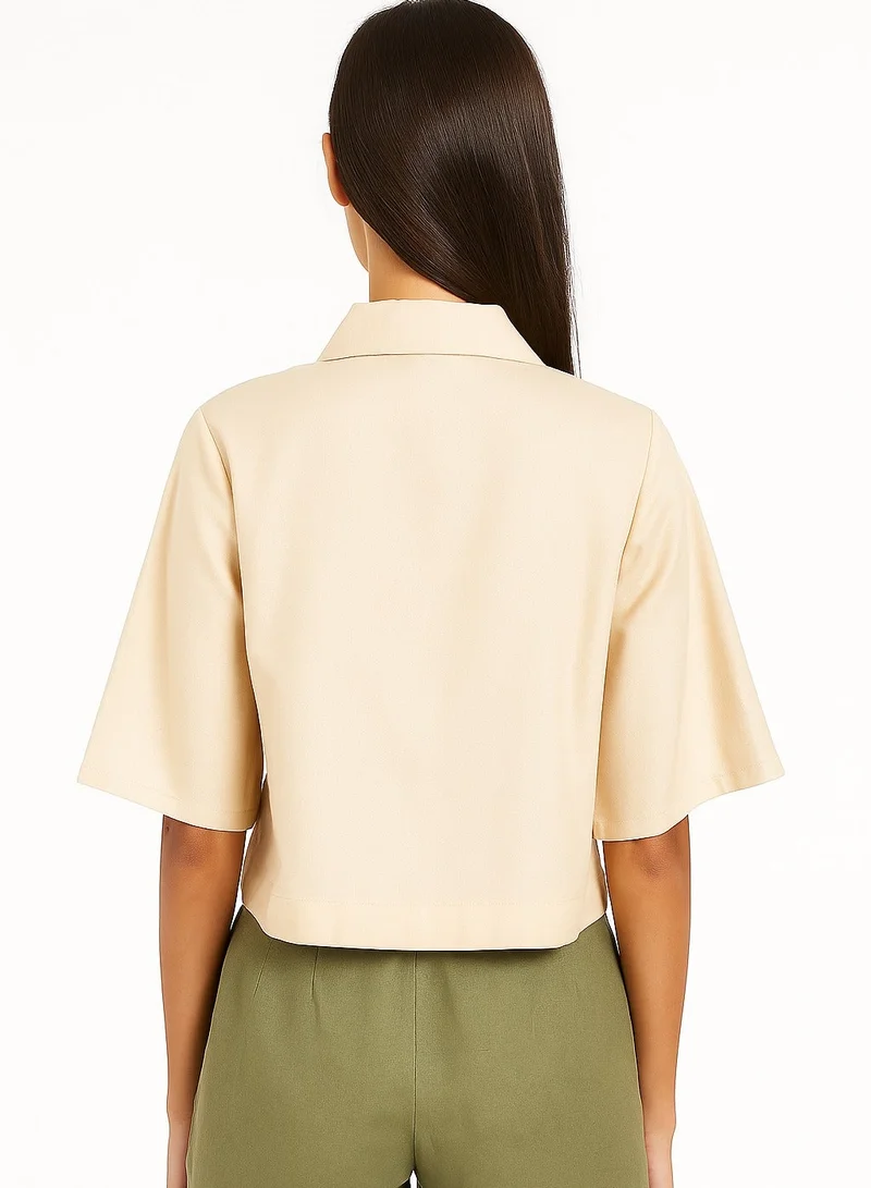 أشيتا فرنانديز قميص بأزرار بقصة مريحة