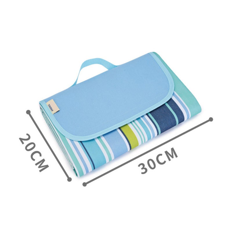 Sandproof Beach Mat Red 600D Oxford Cloth PVC Waterproof Layer - Compact Foldable Design Picnic Blanket for Beach Camping Hiking Outdoor Activities - Image 4