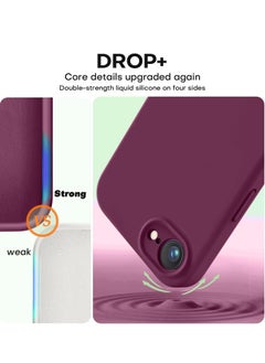 Houmt iPhone 16e Case Cover Liquid Silicone Camera Protection Soft Anti-Scratch Case With Microfiber Lining Shockproof Phone Case for iPhone 16e 6.1 inch  - Image 5