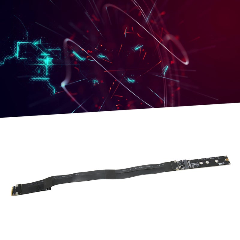 كابل تمديد أقراص SSD NVMe M.2 R44SF، متوسّط M.2 إلى PCI E 3.0 X4 32 جيجابت في الثانية، مفتاح M، متوافق مع ويندوز وتشغيل لينكس، طول 30 سم - Image 1