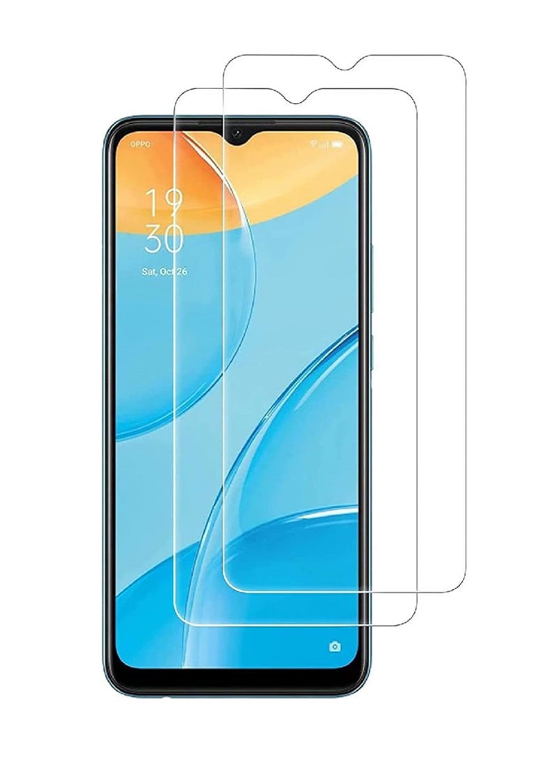 Super 2 Pieces  Tempered Glass Screen Protector Clear Designed For Oppo A15s Full Screen Coverage And Bubble Free - Image 1