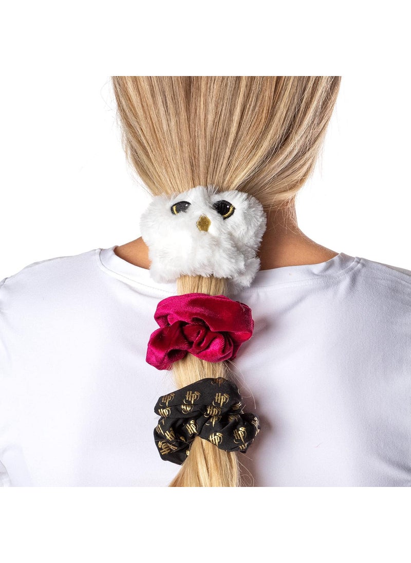 Bioworld - Harry Potter Hedwig Owl Scrunchie Set Hair Ties Hair Accessories - Image 1
