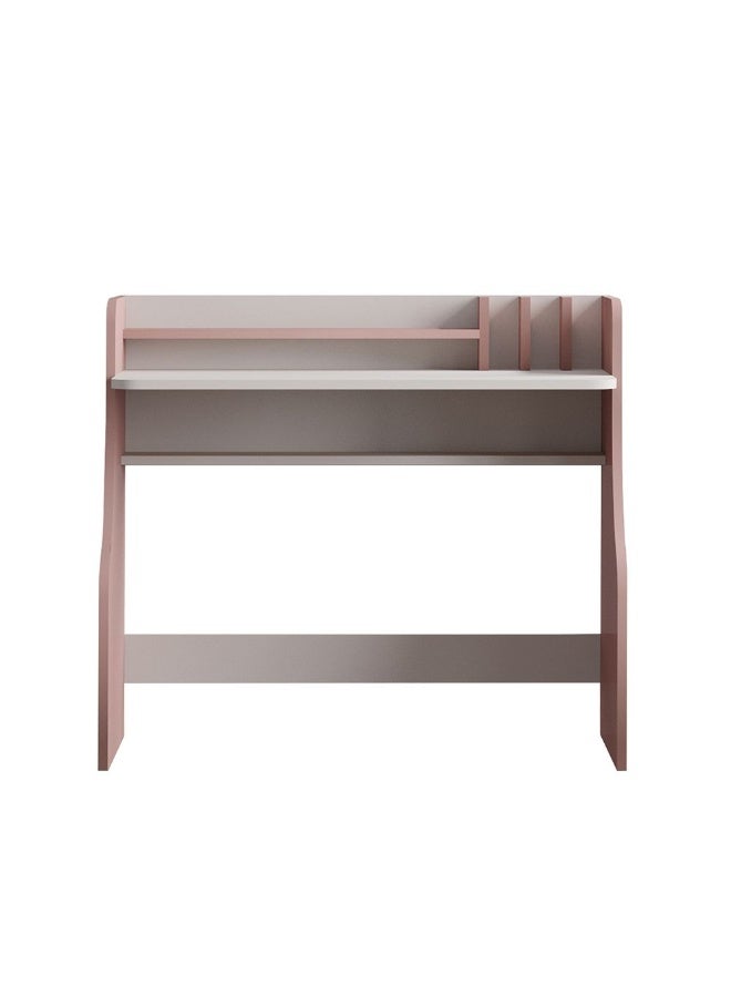 DANUBE HOME مكتب دراسة بلوسوم | طاولة كمبيوتر | مكتب فنون وحرف | طاولة حديثة للكمبيوتر المحمول | طاولة دراسة خشبية للمنزل L 100 x W 50 x H 90 سم - وردي فاتح + بيج فاتح - Image 4