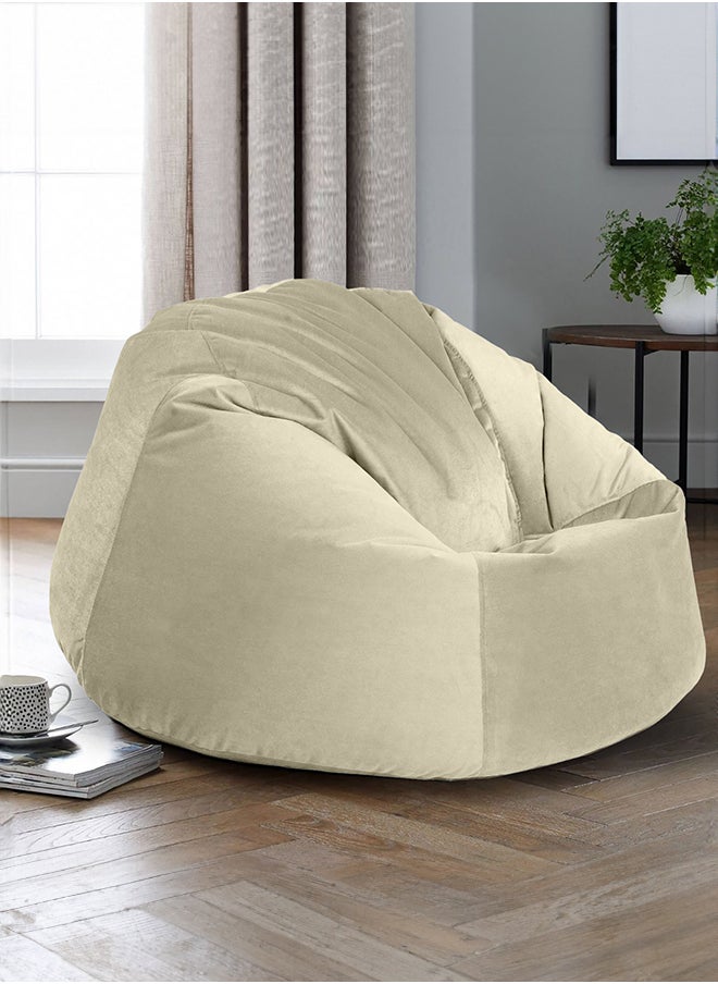 In-House - Niklas | Velvet Bean Bag Chair with EPS Beads Filing - Image 1