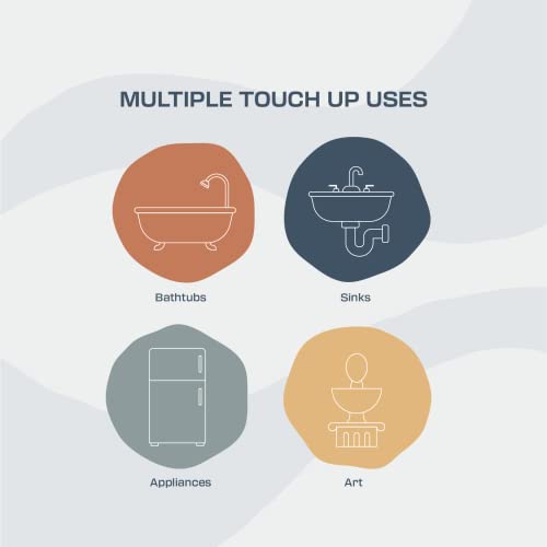 Oslo Home Porcelain + Appliance Touch Up Paint, Nimbus White, 1oz, High-Gloss, w/Brush in Bottle, for Appliances - Image 5
