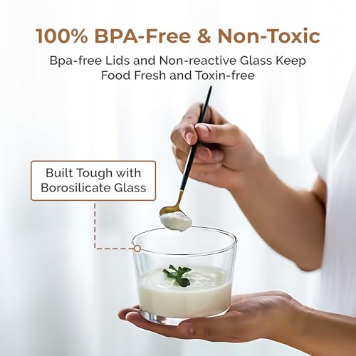 Home Essentials HomeEssentials Premium Borosilicate Glass Jar with Airtight Lid – Small Kitchen Storage Container for Spices, Seeds, and Herbs – Heat-Resistant & Microwave Safe (260ml, Pack of 2) - Image 4
