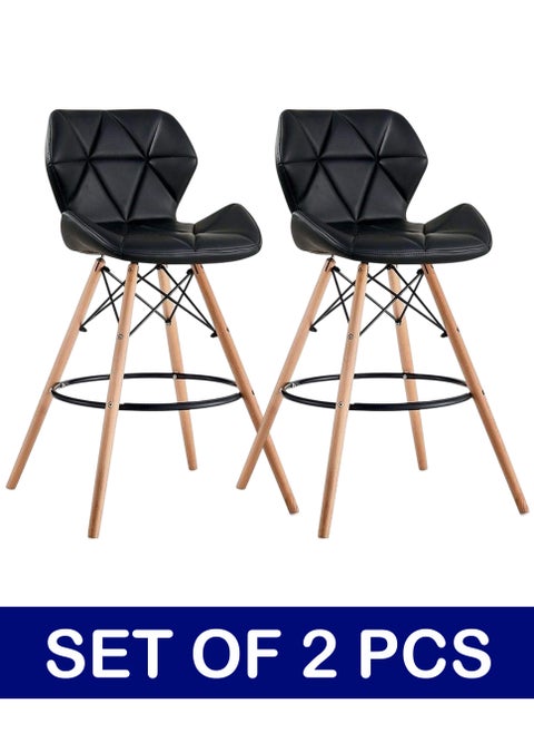 Set Of 2 Pieces Bar Stools Modern Counter Height Barstools 98 CM
