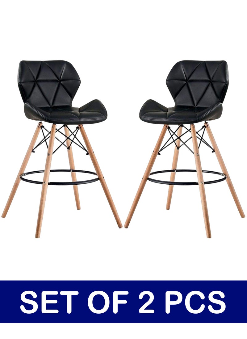 Set Of 2 Pieces Bar Stools Modern Counter Height Barstools 98 CM