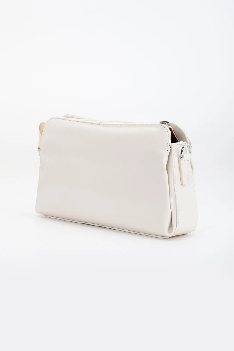 Dilimler Ayakkabı Women's Portfolio Wallet Bag Ten Patent Leather 3 Compartment Long Short Strap