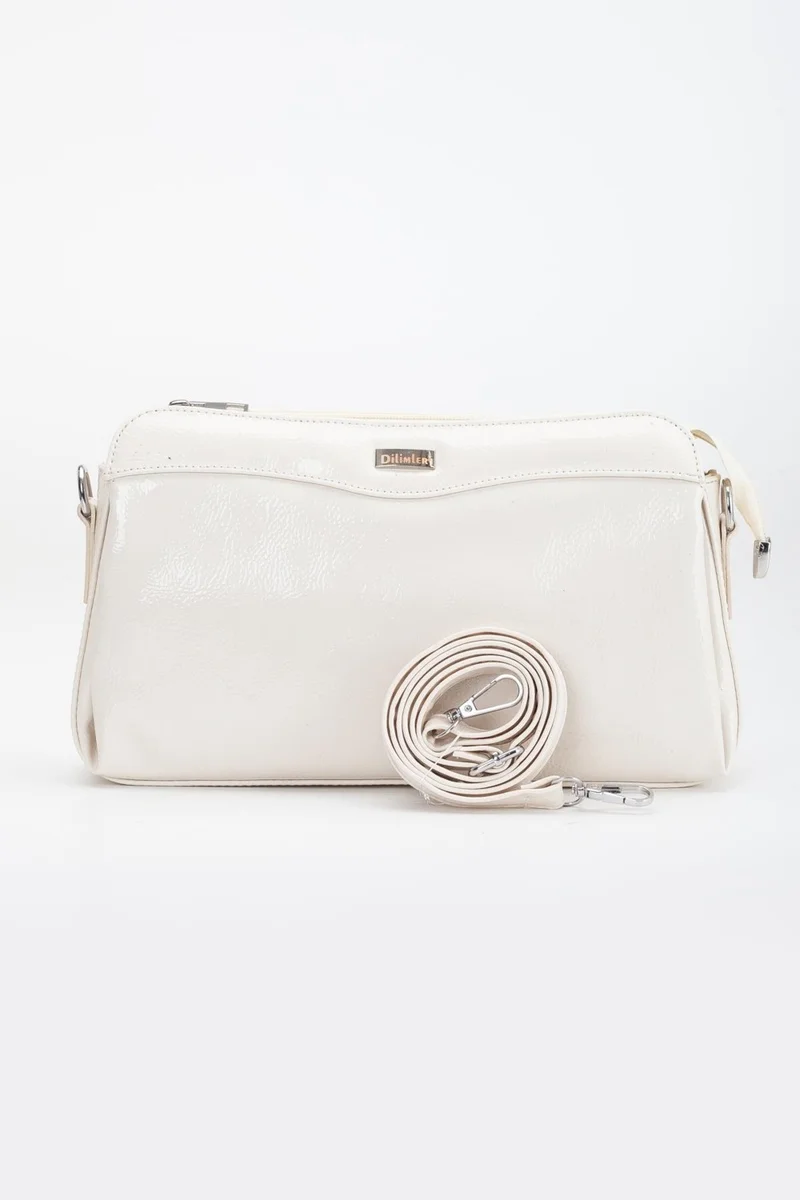 Dilimler Ayakkabı Women's Portfolio Wallet Bag Ten Patent Leather 3 Compartment Long Short Strap