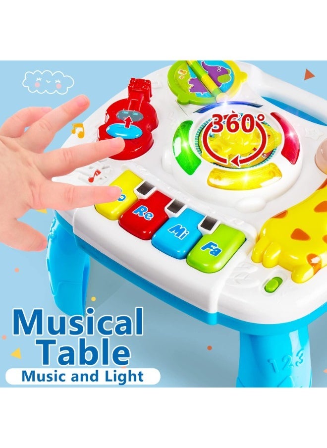 TOY GARDEN Baby Toys Musical Learning Table, Activity Table for Babies 18+ Months, Learning Center Gifts for Toddler Boys Girls  - Image 4
