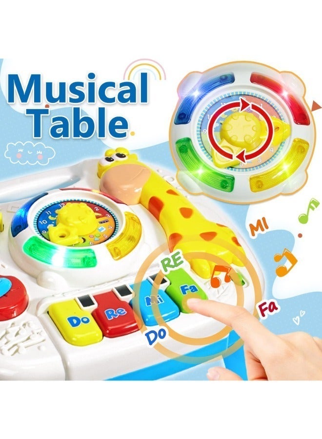 TOY GARDEN Baby Toys Musical Learning Table, Activity Table for Babies 18+ Months, Learning Center Gifts for Toddler Boys Girls - Image 5