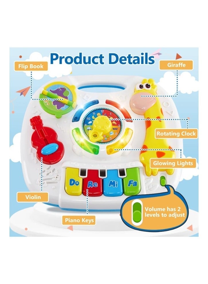 TOY GARDEN Baby Toys Musical Learning Table, Activity Table for Babies 18+ Months, Learning Center Gifts for Toddler Boys Girls - Image 4