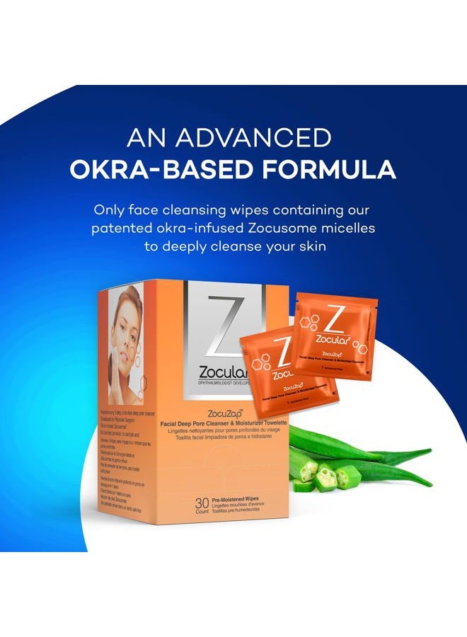 Zocular ZocuZap Once A Day Face Wipes (30CT) - Image 3