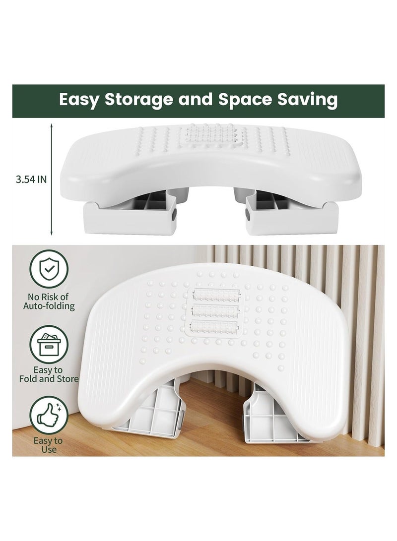 Squatty Potty for Adults, Foldable Toilet Stool Squat Adult, Prevent Constipation, Toilet Footstool For Better Bowel Movements, White - Image 4