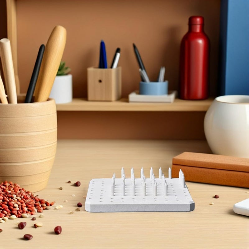 RUNROTOO Porous Refractory Mat with Small Kiln Support Nails 60pcs High Temperature Resistant Pottery Kiln Accessories for Ceramic Sculpting - Image 4