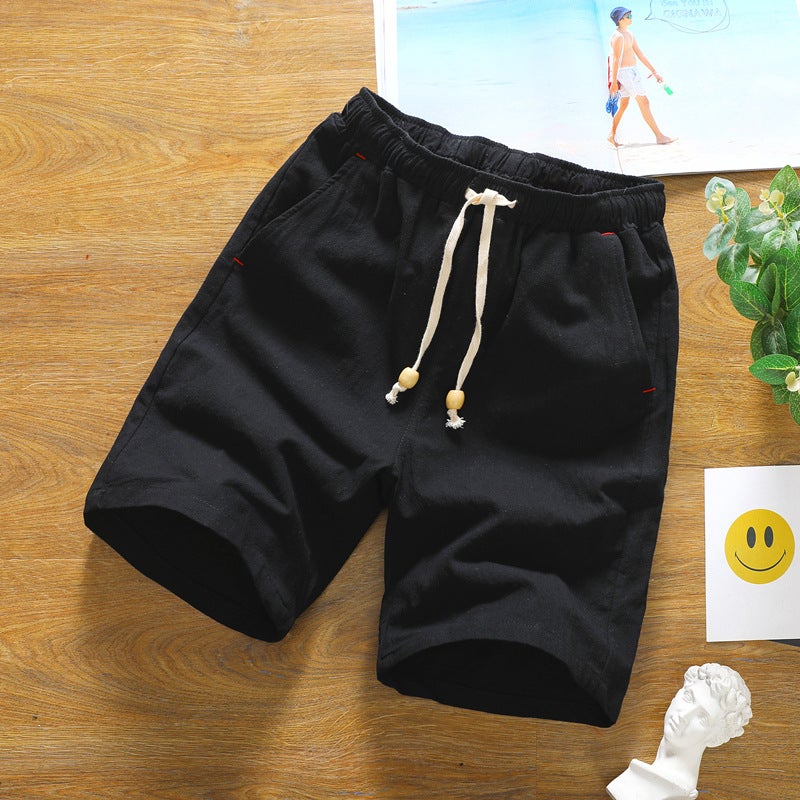 2017 Summer Cotton And Linen Shorts Men'S Japanese Linen Shorts Men'S Lightweight Casual Pants Plus Size Trendy Men'S Clothing - Image 1