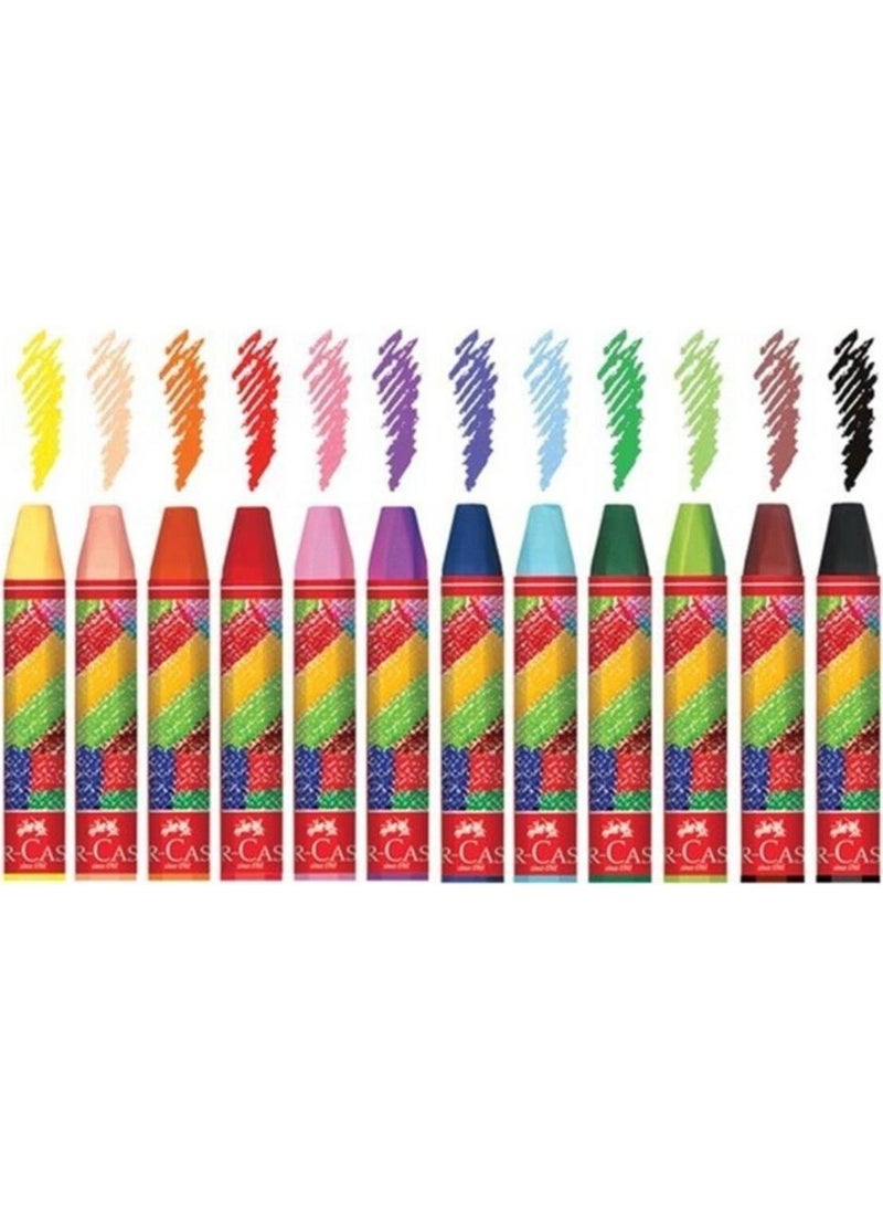 FABER-CASTELL - Faber Castell 12 Pcs Crayons - Image 1
