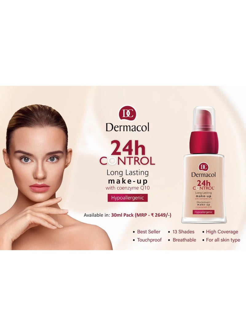 Dermacol 24h Control Long Lasting Makeup Foundation 1 30ml - Image 2