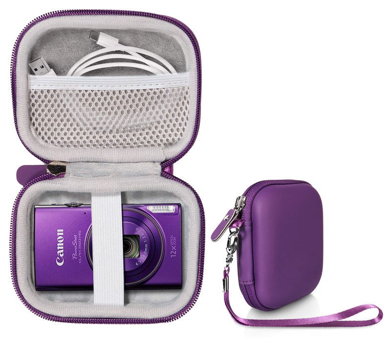 WGear Digital Camera Case for CAMKORY, Fulealfly, Lecran, Sony W800/S, DSCW830; Canon PowerShot ELPH360 HS/ 360/350 HS/350/310/190/180; Kodak PIXPRO Friendly Zoom FZ43, FZ53-BL; Nikon COOLPIX L32 - Image 1