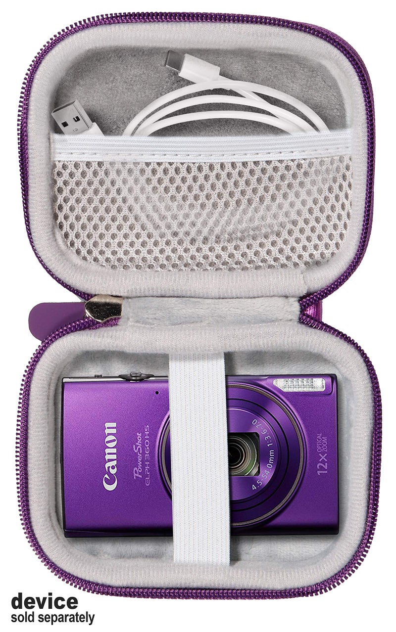 WGear Digital Camera Case for CAMKORY, Fulealfly, Lecran, Sony W800/S, DSCW830; Canon PowerShot ELPH360 HS/ 360/350 HS/350/310/190/180; Kodak PIXPRO Friendly Zoom FZ43, FZ53-BL; Nikon COOLPIX L32 - Image 4