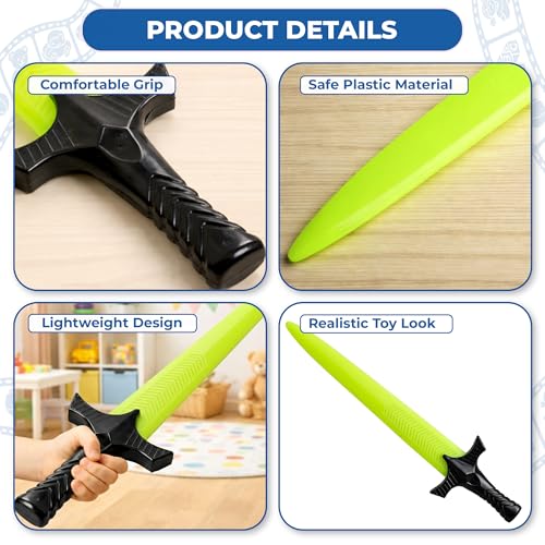 Ratna's Lazer Glow Sword Senior Size 50 cm, Plastic Pretend Play Toy for Kids - Image 2