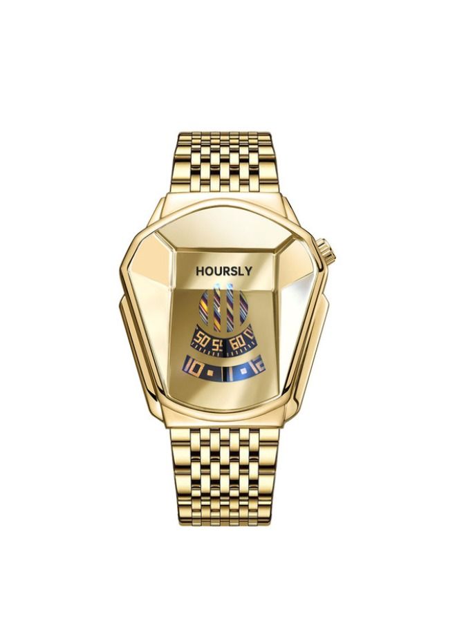 هاورسلي ساعة يد رجالية فاخرة HOURSLY Trend Cool ساعة يد رجالية بتقنية الفولاذ المقاوم للصدأ ساعة كوارتز عصرية للرجال - Image 1