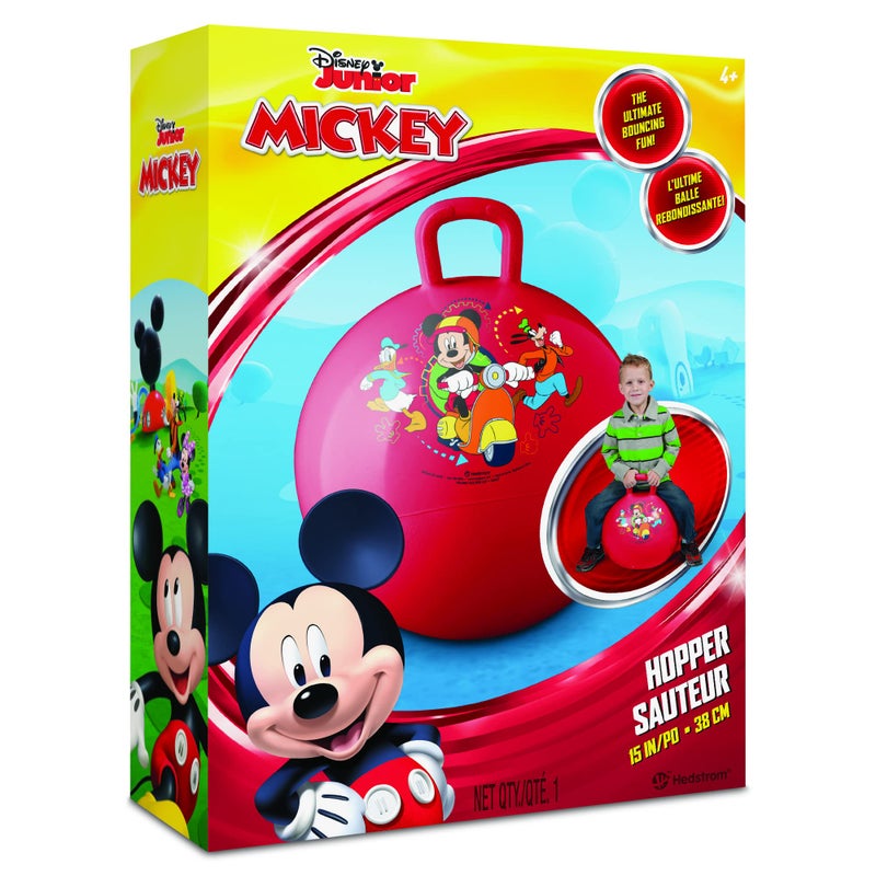 Hedstrom Disney Mickey Mouse Hopper Ball Hop Ball for Kids 15 Inch Red Small 5573292 - Image 3