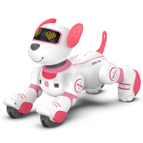 SONOMO Remote Control Robot Dog Toy for Kids Programmable Robotic Puppy Smart Interactive Stunt Robot Dog Toy for Kids 38 Year Gift - Image 1