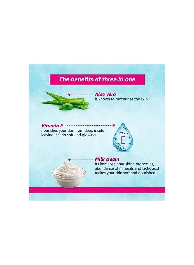 Vivel Aloe Vera Bathing Soap with Vitamin E Combo  150g - Pack of 4 - Image 3