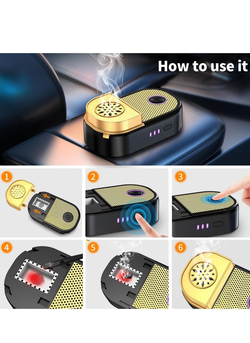 Handheld Electric Incense Burner Electric Bakhoor Arabic Incense Burner -Black